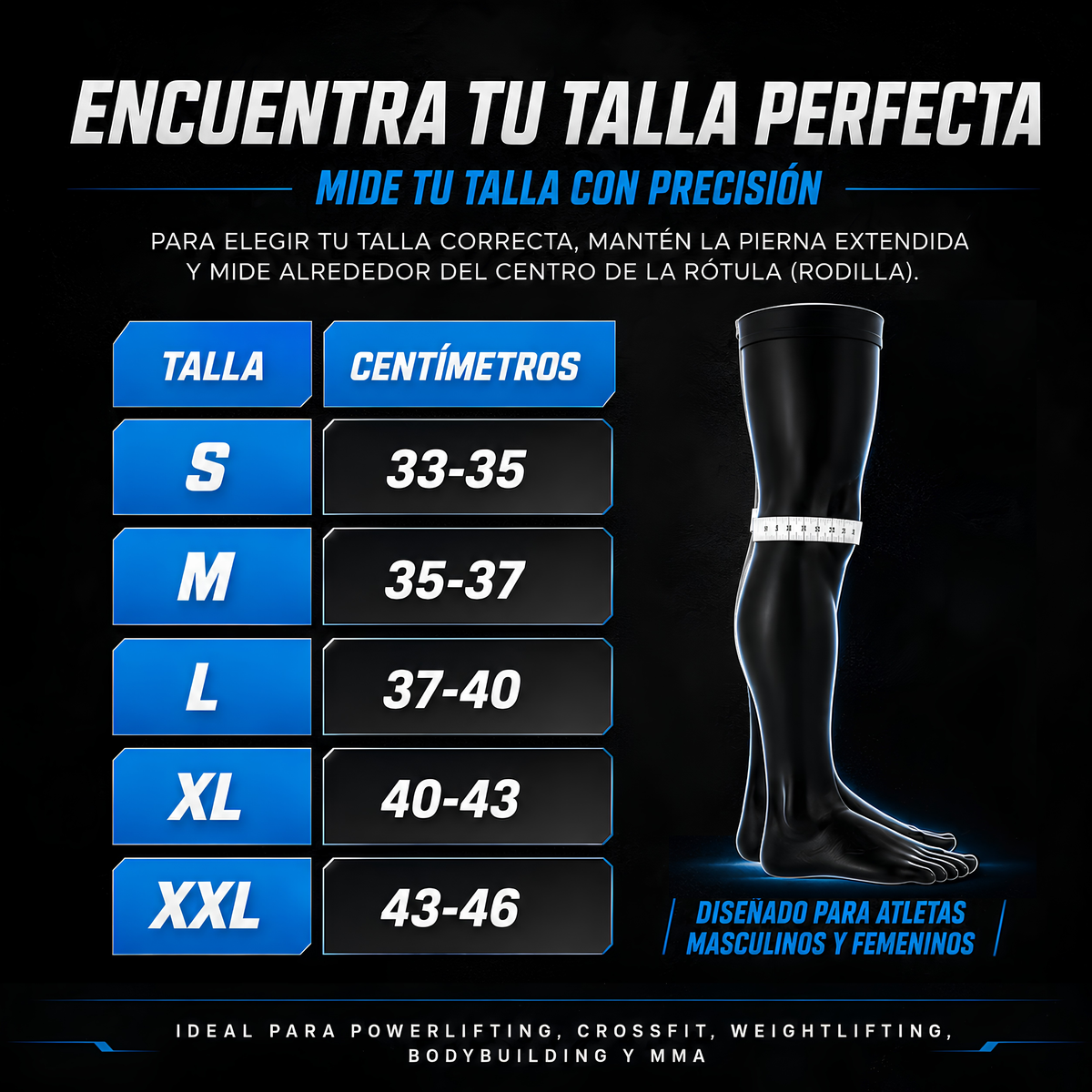 Rodilleras Neopreno HexaPro 7 mm para Gym & CrossFit