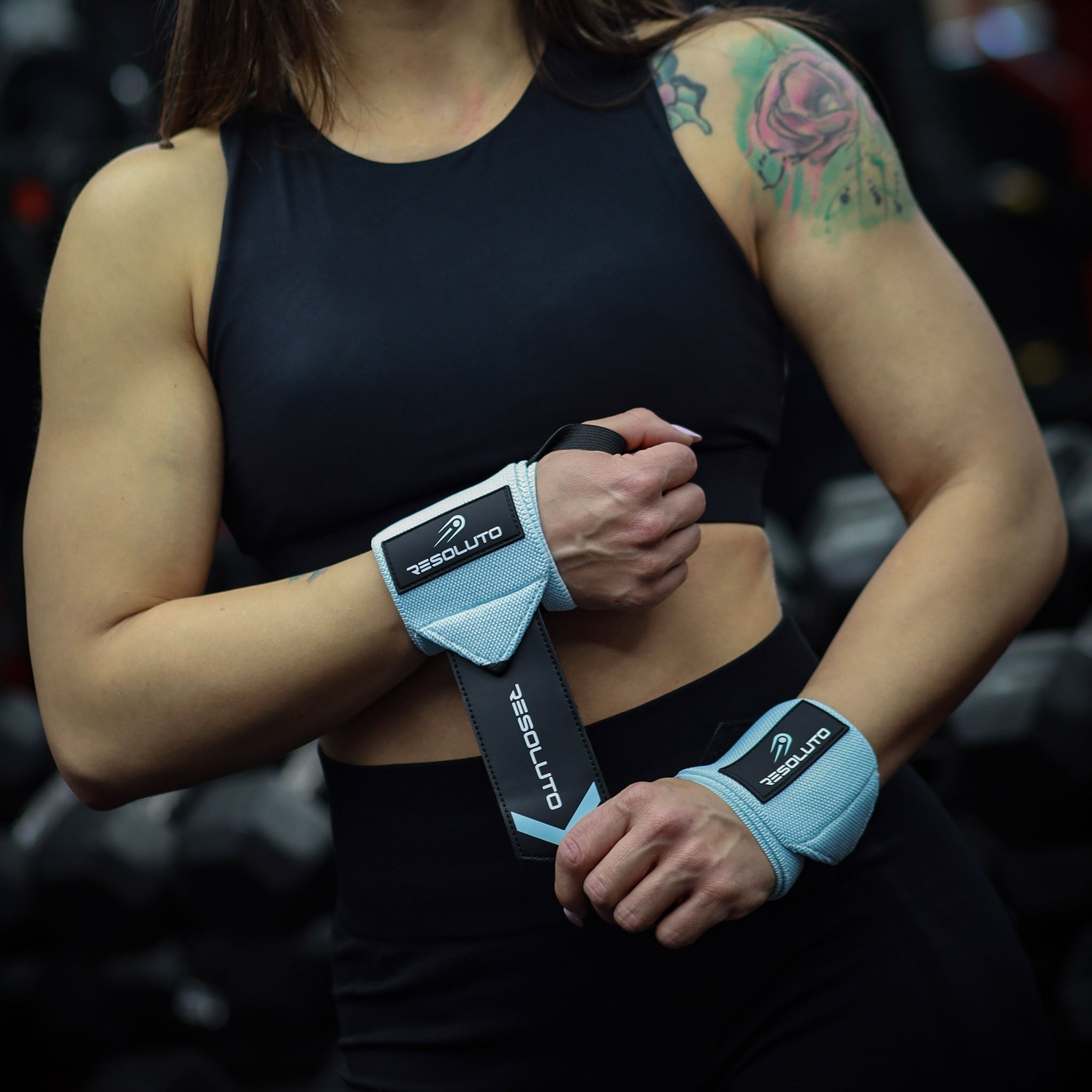Muñequeras Resoluto 3mm | Gym & Powerlifting | Light Blue