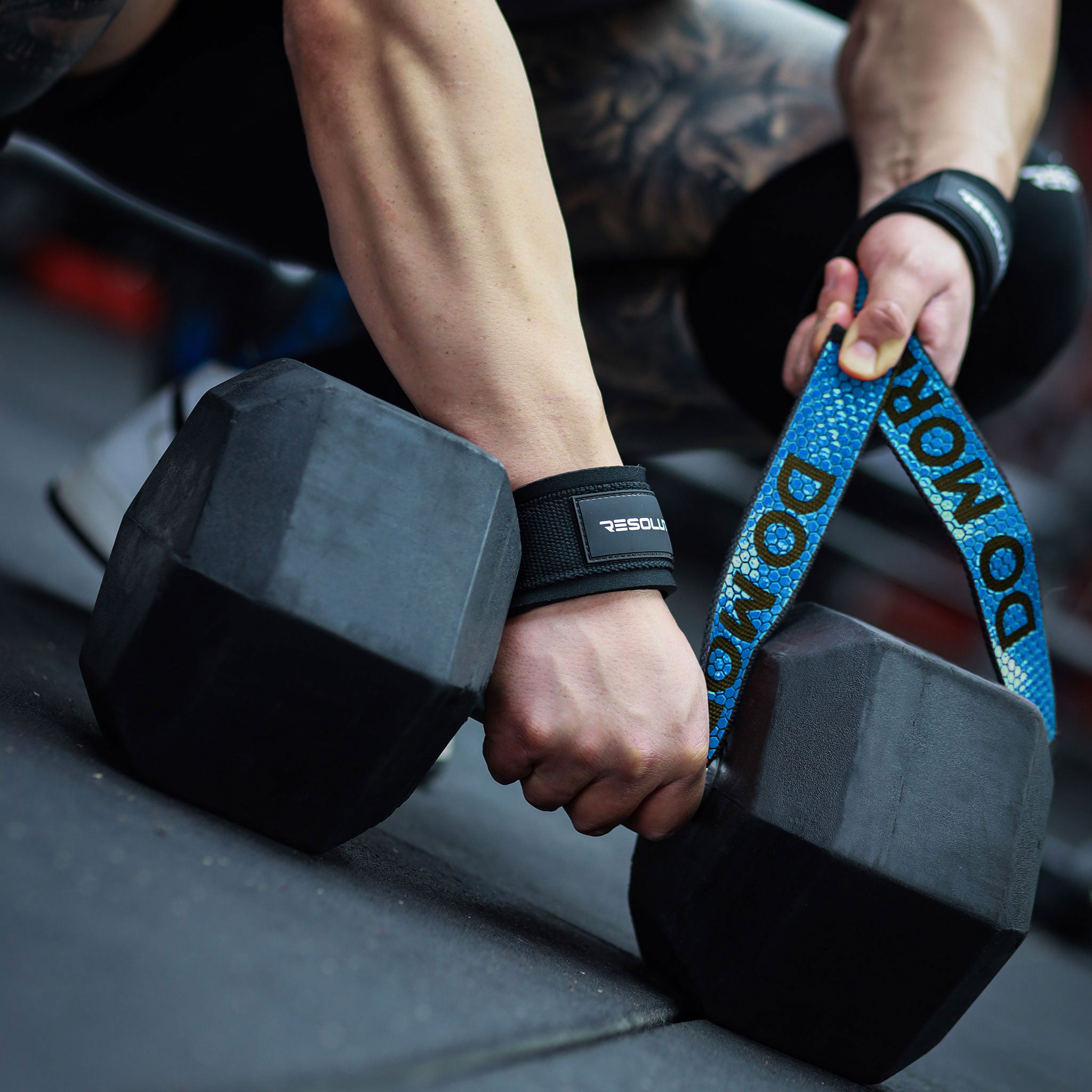 Lifting Straps Resoluto - Light Blue